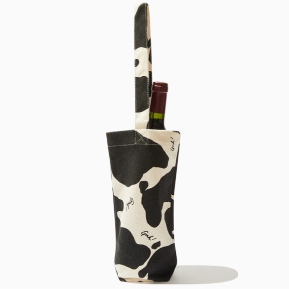 NWT new cow print Wine Tote from LISA SAYS GAH - Picture 3 of 13